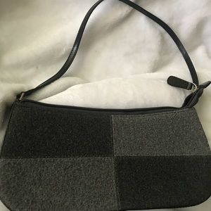 Black and Grey Patchwork Baguette